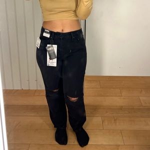 Vintage High Rise Jeans (Black)